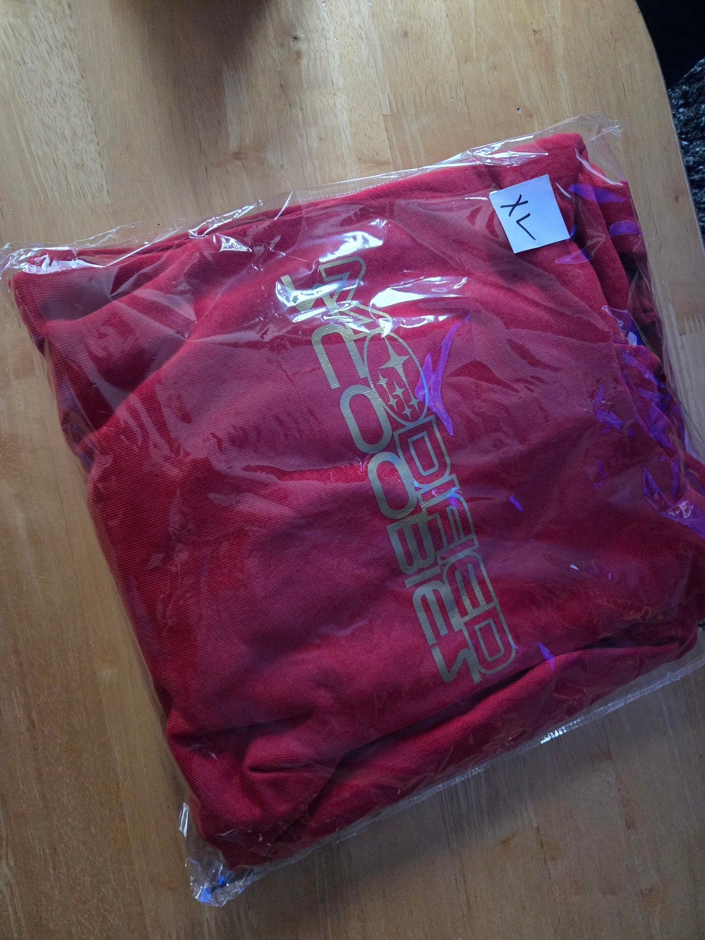Red and Gold logo Hoodie XL