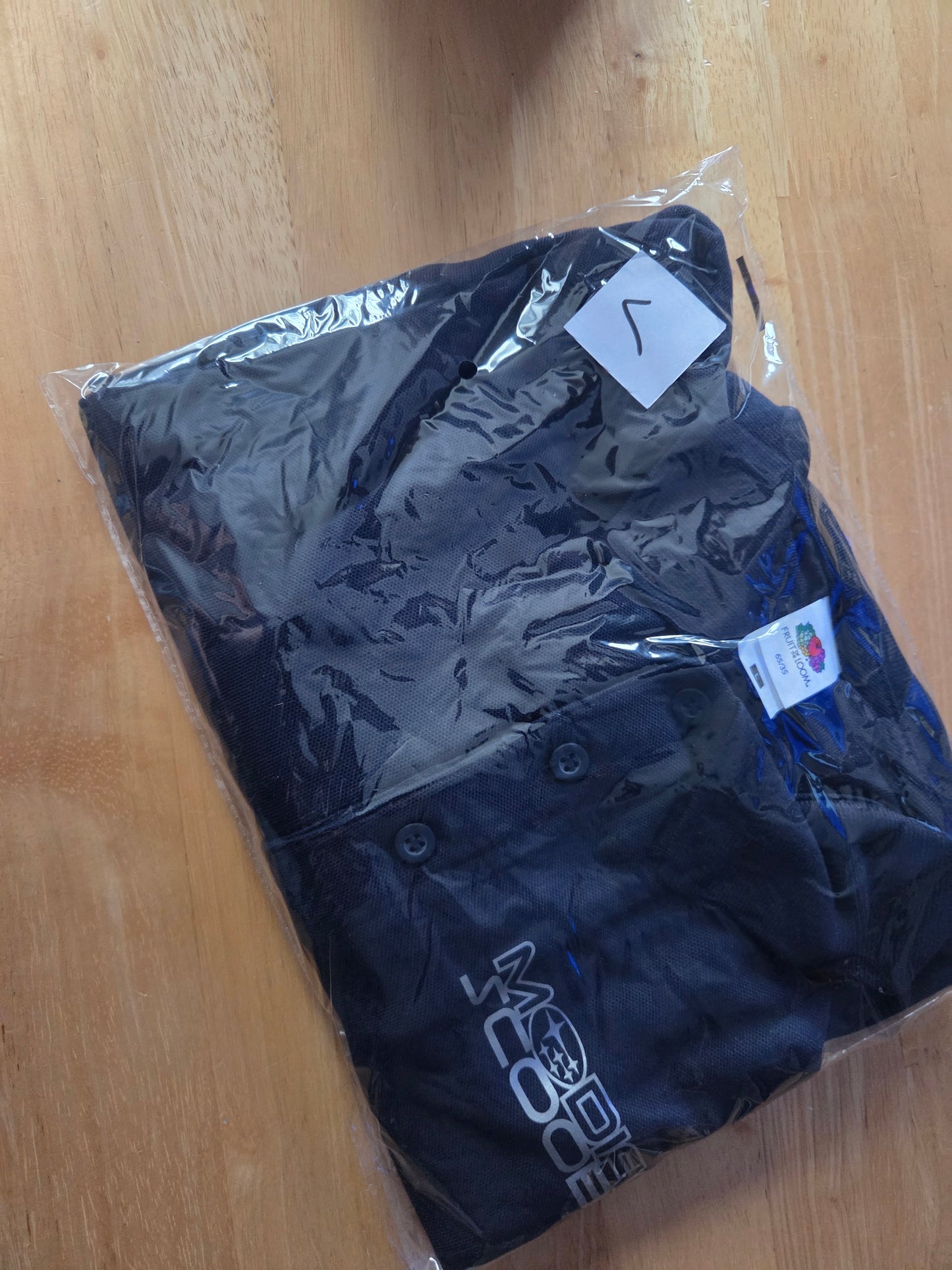Navy with silver Logo polo L