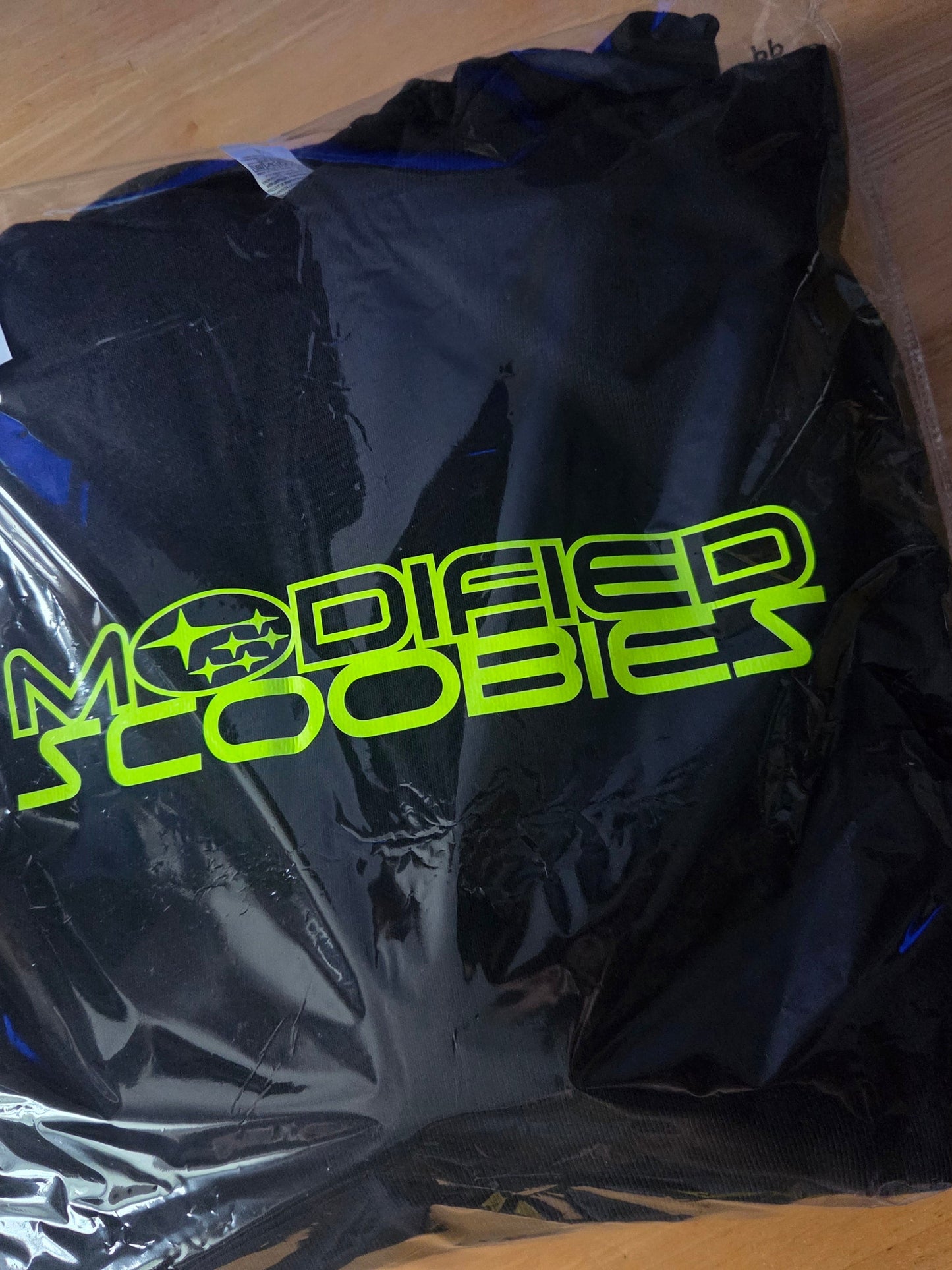 Black and neon yellow logo Hoodie XL